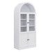 Tall Arched Top Storage Cabinet With 5 Tier Shelves, Soft Close Hinges Noble House