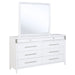 Robinson - 8 Drawer Dresser With Mirror - White Furniture Max