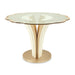 London Place - Entry Table - Creamy Pearl Michael Amini