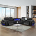 Nova - Sectional With Bluetooth Speaker, LED And Lifting Wine Cabinet Matrix Furniture Group