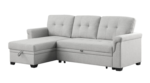 Hunter - Reversible Sleeper Sectional Sofa With Storage Chaise Lilola Home