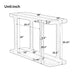 Console Table & Bottom Shelf - Walnut Noble House