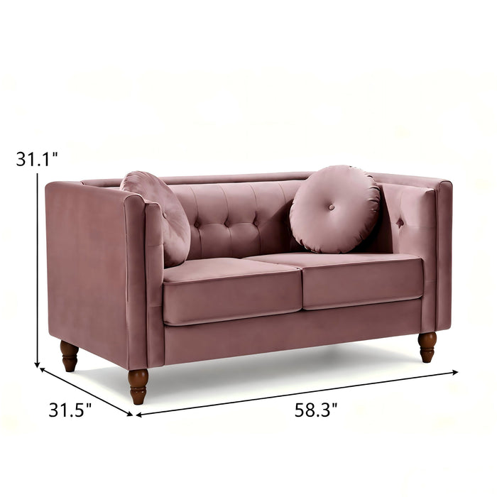Chesterfield Loveseat 2 Seater Couch For Living Room US Pride