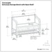 Connaught - Entryway Storage Bench With Shelf - Chestnut Simpli-Home