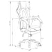 Norset - Upholstered Adjustable Home Office Desk Chair - Black Furniture Max