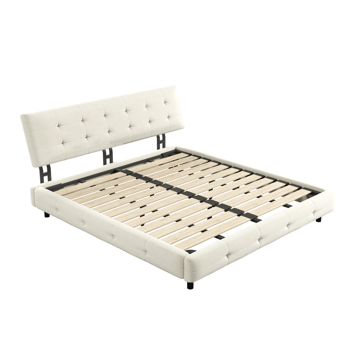 Tufted Headboard With Extra-Large Ultra-Soft Cloud Pillow Design Home Essentials