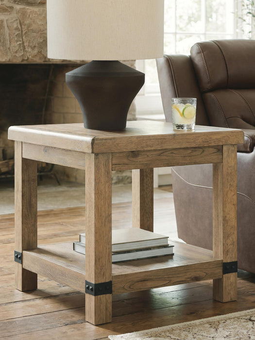 Ridgester - Rectangular End Table - Light Brown Signature Design by Ashley®