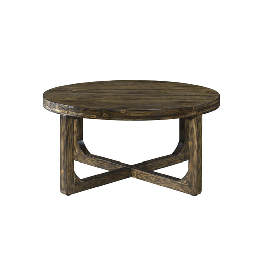 Kerby - Round Coffee Table - Dark Brown New Classic