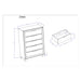 Callisie - Chest With 5 Drawers - Brown Global Furniture USA