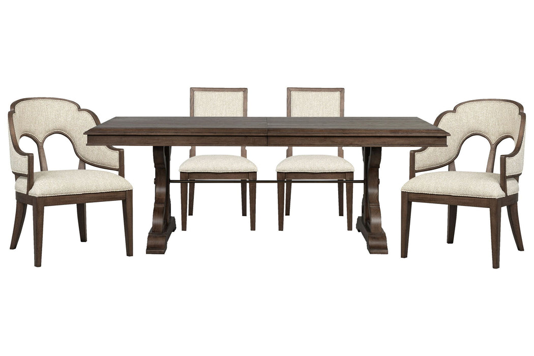 Jubilee - Extendable Trestle Dining Table Set Magnussen Furniture