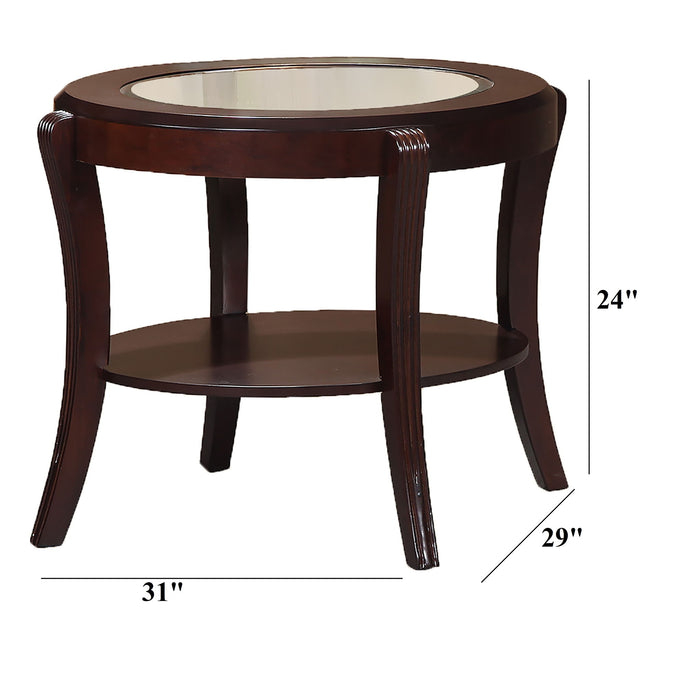 Table With Tempered Glass Shelf Home Essentials
