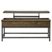 Lift Top Coffee Table With Adjustable Height - Brown Furniture Max