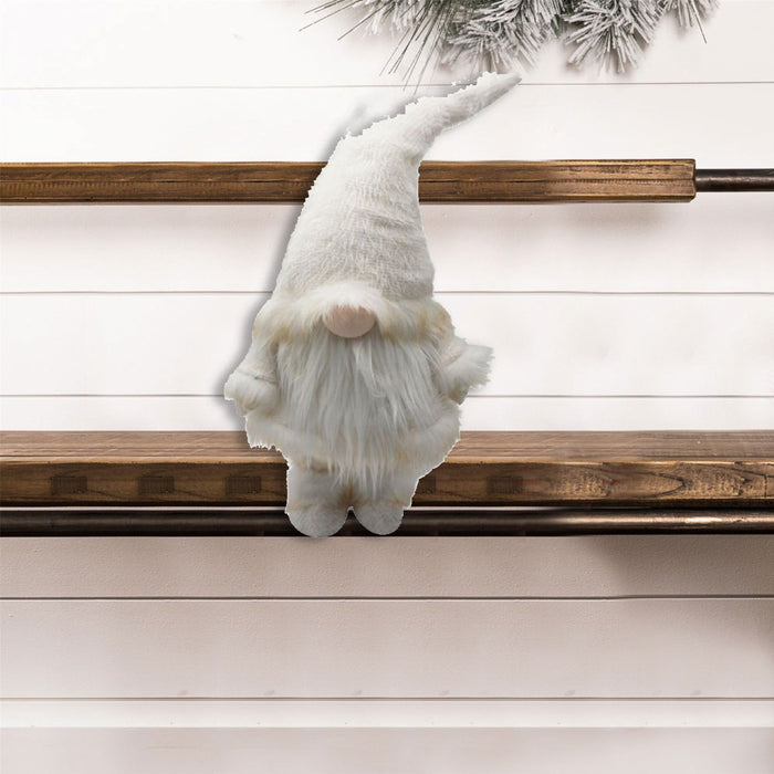 Winter Chic Fabric Gnome - White