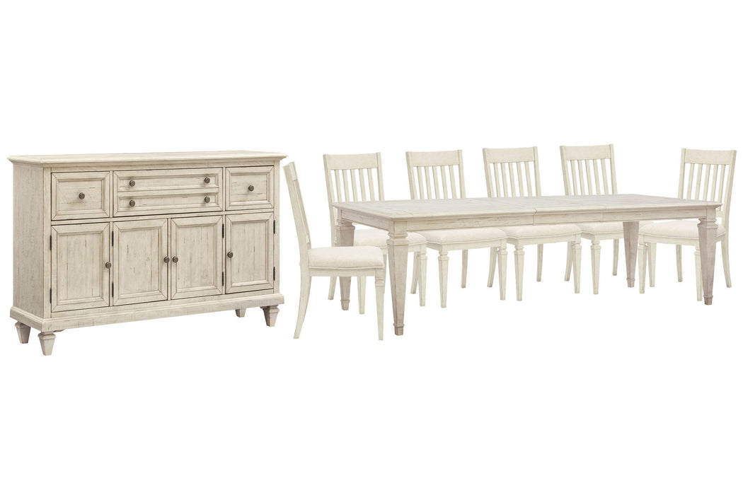 Newport - 8 Piece Extendable Rectangular Dining Table Set Magnussen Furniture