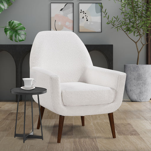 Ranlo - Round Accent Table With Geometric Legs - Black Ridgecrest Home