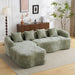 Modular L-Shape Sectional Sofa With Curved Chaise Home Essentials
