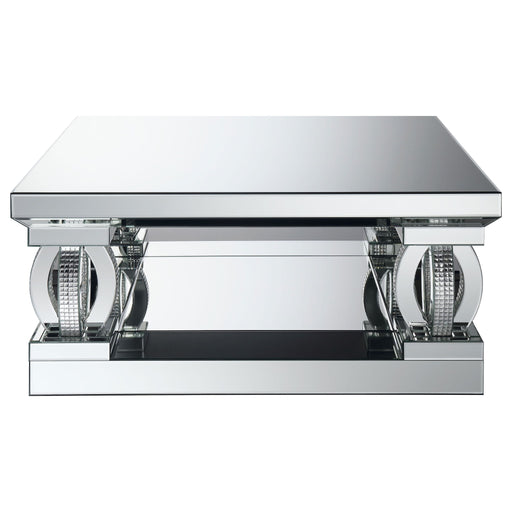 Shannon - Square Coffee Table - Silver Furniture Max