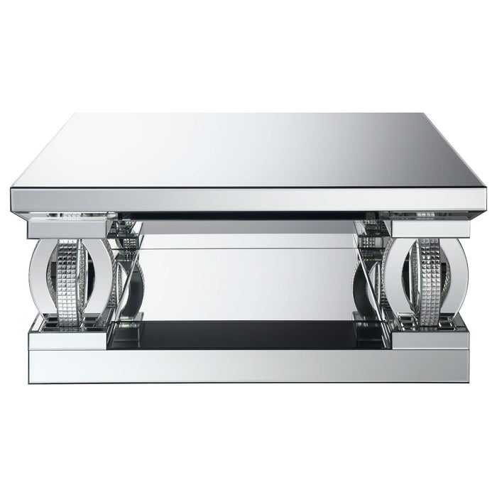 Shannon - Square Coffee Table - Silver Furniture Max