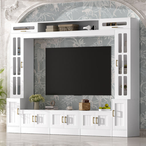 Wall Unit Entertainment Center With Bookshelves For TVs Up To 80" Hearth and Haven