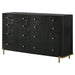 Anser - 8 Drawer Dresser - Black Furniture Max