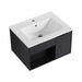 Wall Mounted Floating Bathroom Vanity With Open Shelf & Soft Close Door Home Essentials