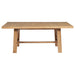 Carlos - 7 Piece Leaf Dining Set Table And Upholstered Chairs - Brown / Beige Furniture Max