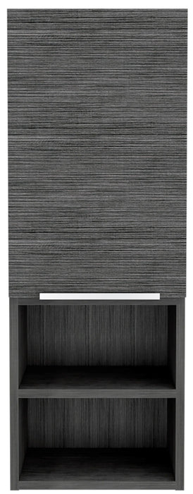 Accent Cabinet With Three Shelves - Smoky Gray Oak