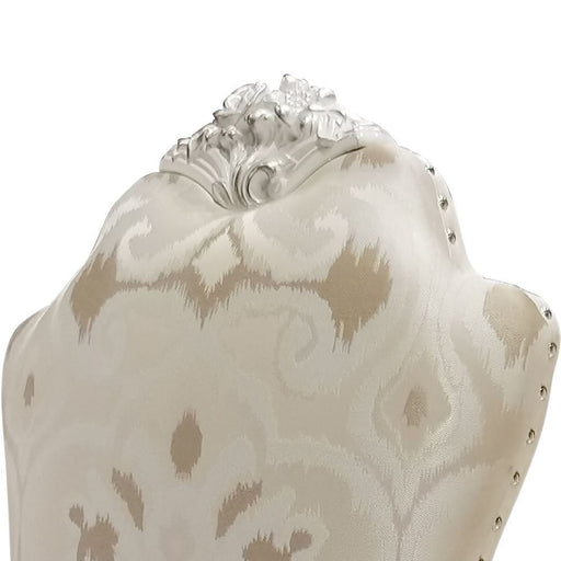 Dresden - Side Chair (Set of 2) - Fabric & Bone White ACME
