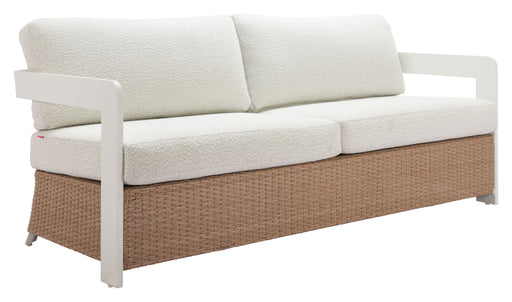 Gelo - Outdoor Sofa - White / Brown Zuo Modern