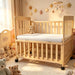 Portable Bedside Bassinet With 3 Adjustable Heights, Mini Crib For Newborns - Natural Wood Home Essentials