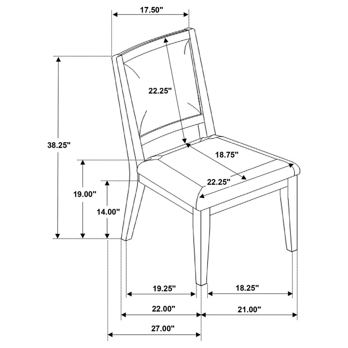 Verdugo - Cushioned Dining Chair (Set of 2) - White Washed Furniture Max