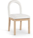 Conrad - Velvet Dining Chair With Natural Legs Meridian Furniture