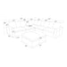 Upholstered Large Seating Modular Sectional Home Essentials
