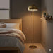 Allure - 2 Light Floor Lamp, Gold, Natural Tube, Double On / Off Pull Chain - Gold / Rattan Ashcroft Furniture