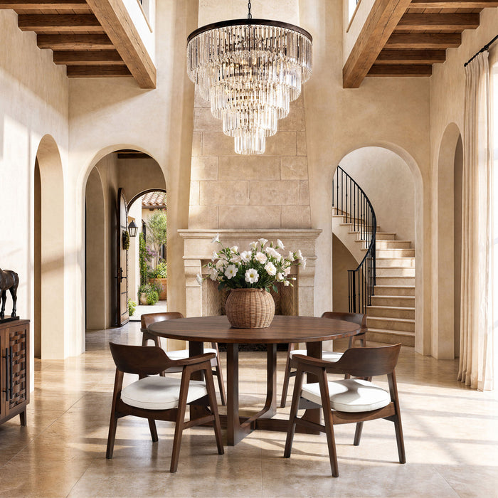 Pino - Round Dining Table - Dark Brown Jennifer Taylor Home