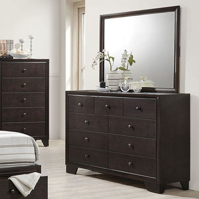 1 Piece Dresser With 9 Drawers - Brown Home Essentials