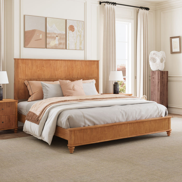 Platform Bed Frame With Tall Headboard Home Essentials