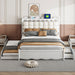 Storage Platform Bed, With 2 Big Drawers, Trundle, One Set Of Sockets & USB Ports Timeless Haven