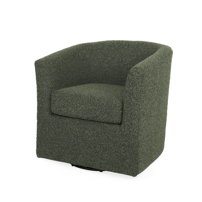 Melodize - Swivel Club Chair With Barrel Shape Design
