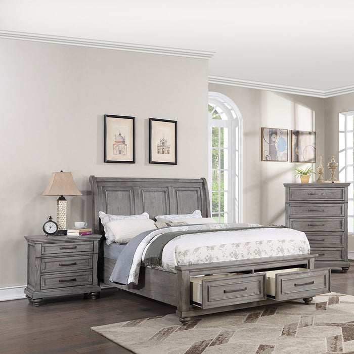 3 Piece Bedroom Set, Bed With 2 Nightstands Home Essentials