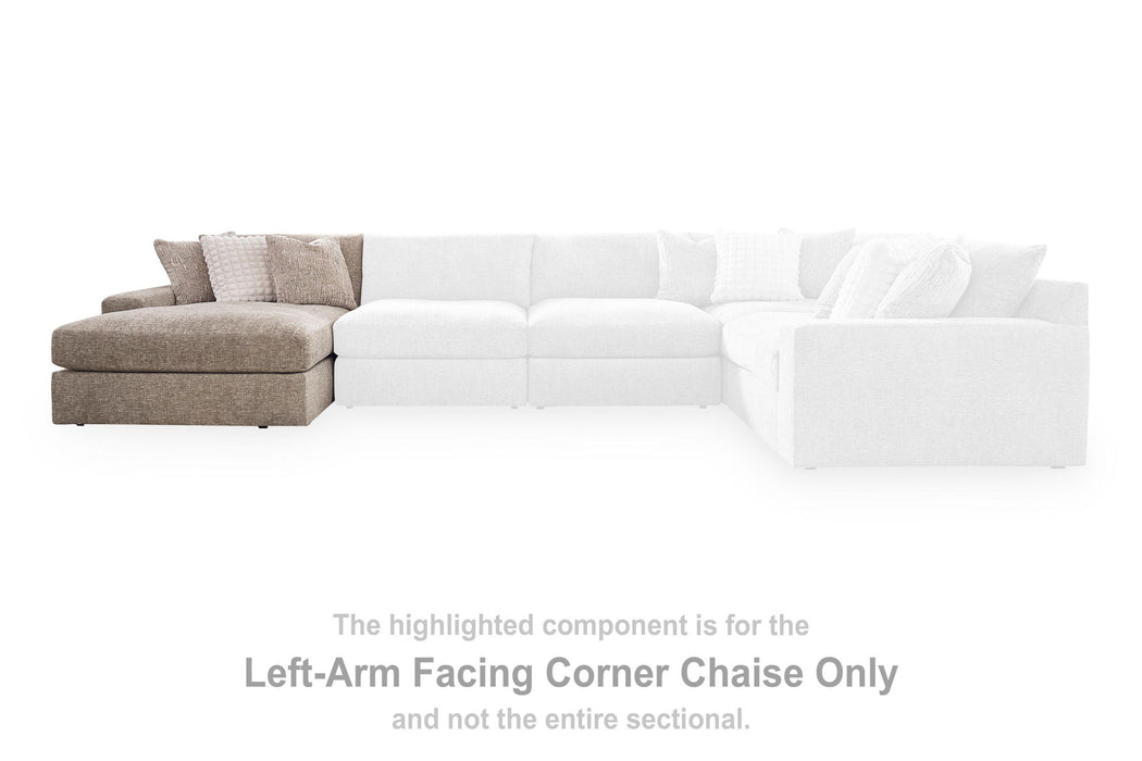 Nexora-Court - LAF Corner Chaise - Burlap Signature Design by Ashley®