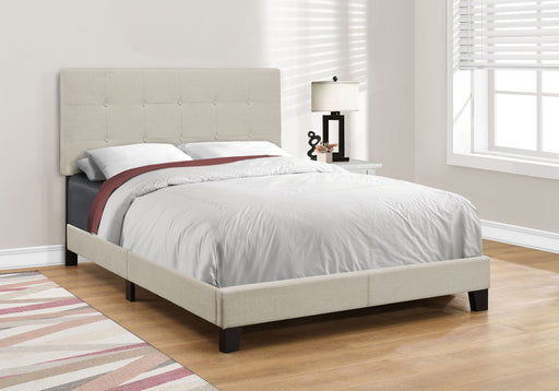 Bed, Upholstered, Frame Only, Transitional 8th Street