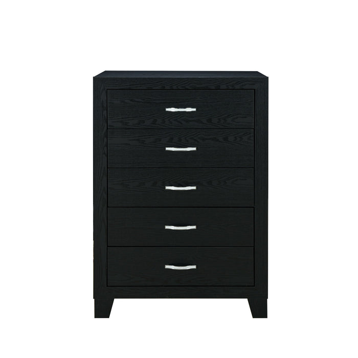 Carlos - 5 Pieces Queen Bedroom Set - Black Global Furniture USA