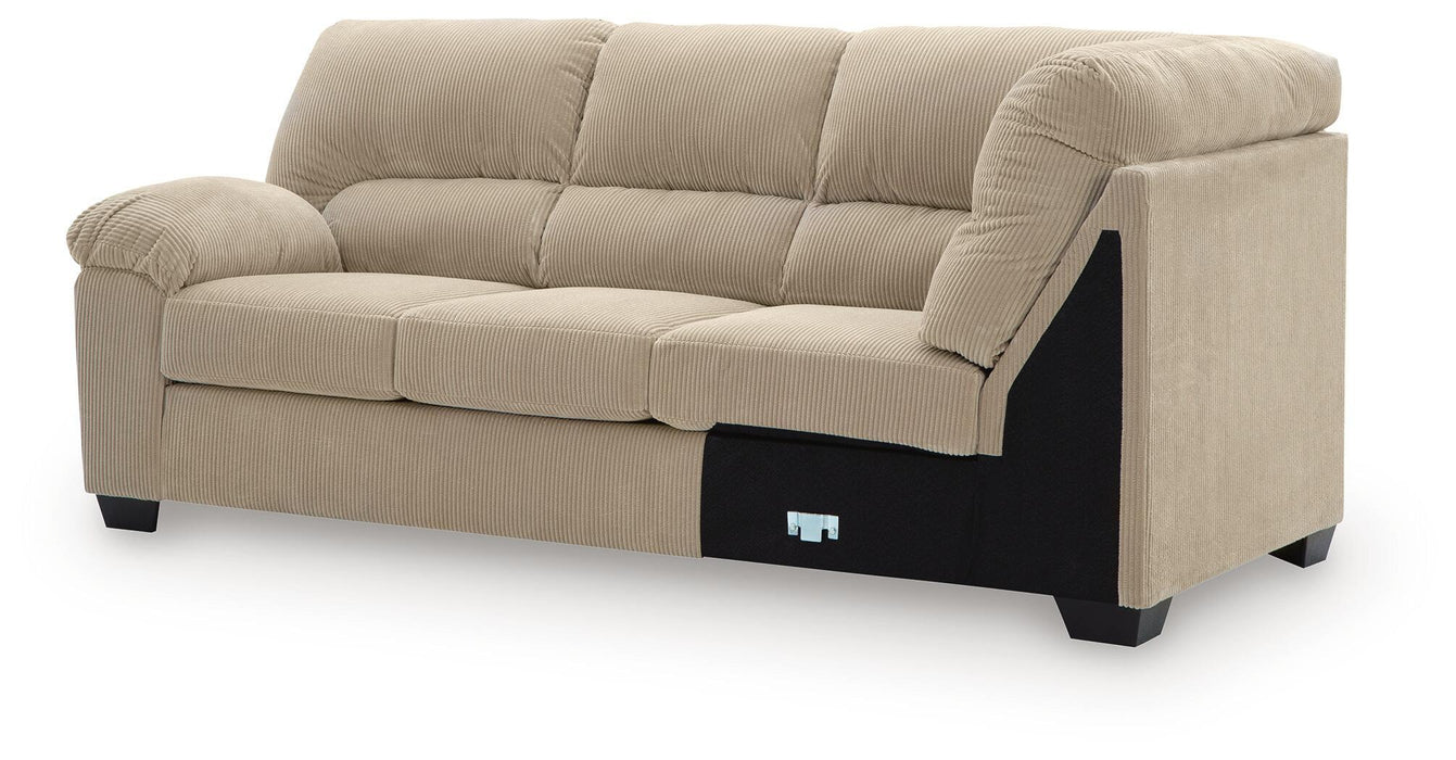 SimpleJoy - LAF Sofa With Corner Wedge - Sand Signature Design by Ashley®