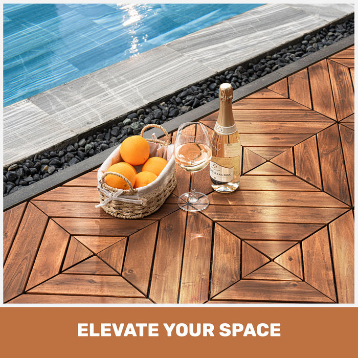 Interlocking Deck Tiles, Diagonal Pattern Outdoor Decking Daily Nest