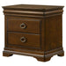 Leonide - 2 Drawer Nightstand With USB Charging And Hidden Storage - Cherry Furniture Max