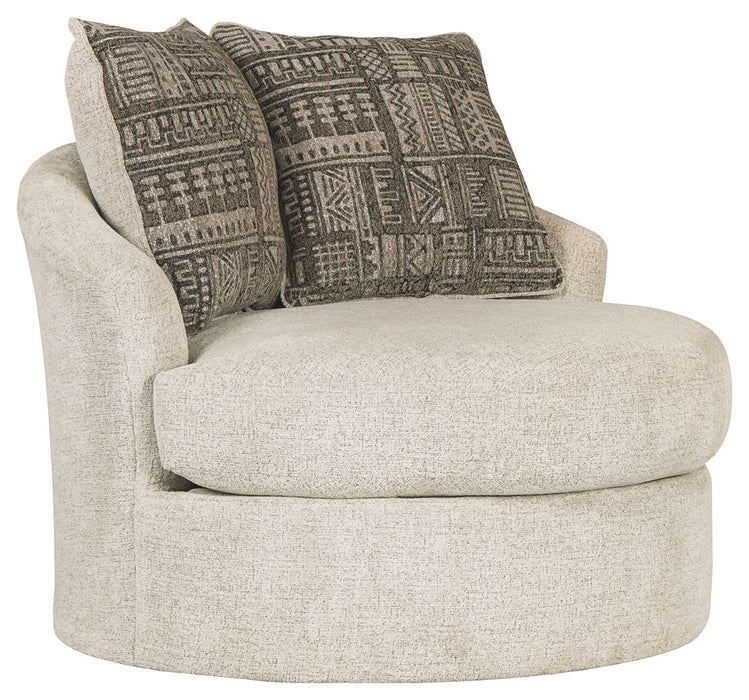 Soletren - Swivel Accent Chair - Stone Signature Design by Ashley®