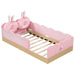 Platform Bed With Animal Pillows And Storage Bags Dreamland