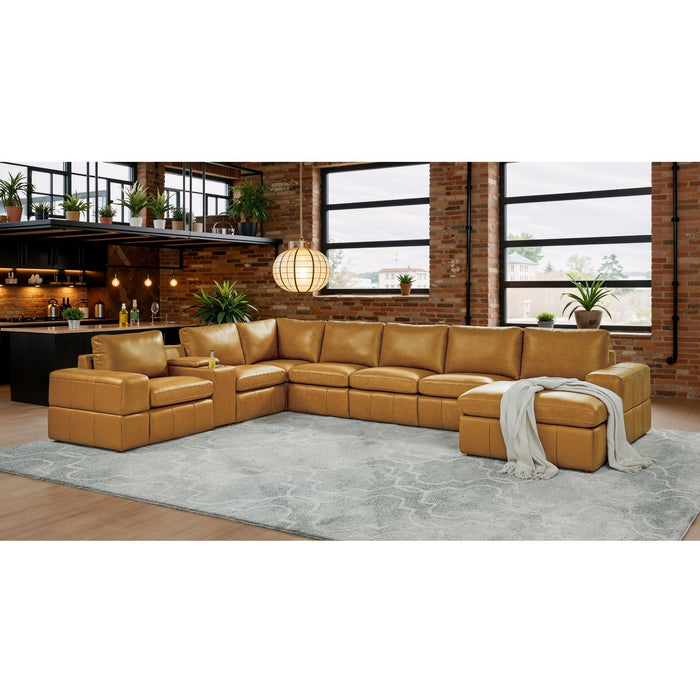 Modular Sectional With Large Square Arms, Custom Configuration Home Essentials