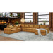Modular Sectional With Large Square Arms, Custom Configuration Home Essentials